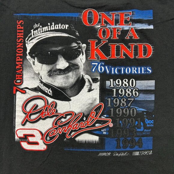 Vintage Dale Earnhardt Graphic Tee Mens XL Short Sleeve One of a Kind Nascar - Picture 3 of 11